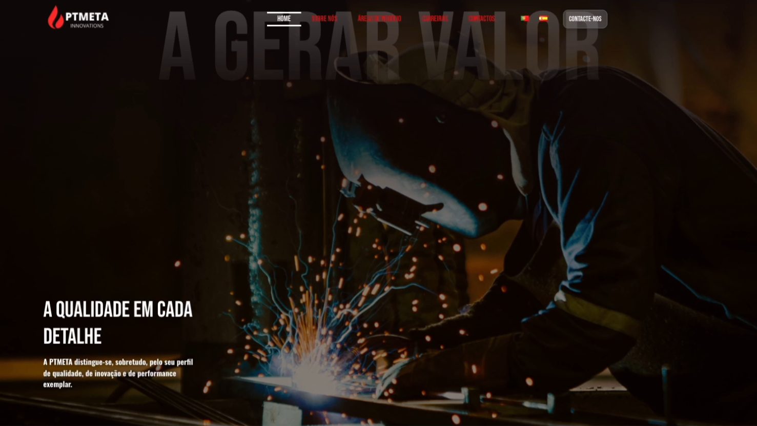 PTMETA Innovations — captura do site
